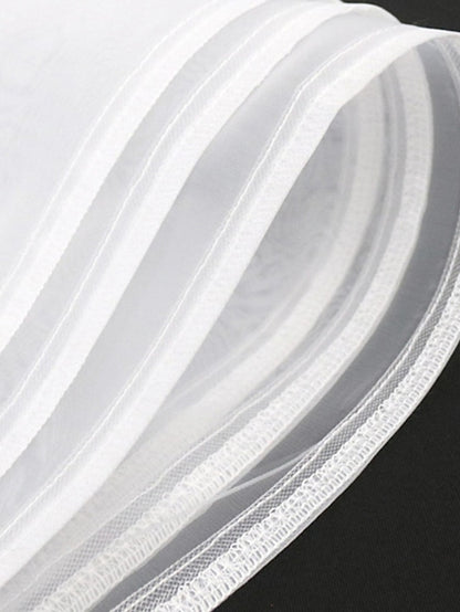 Womenâ€˜s Formal Party Dress Wedding Guest Dress White Dress Mini Dress White 3/4 Length Sleeve Pure Color Mesh Winter Fall Autumn Round Neck 2023 S M L XL XXL 3XL 4XL - LuckyFash™