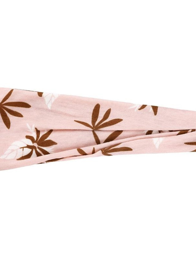 europe and the united states cross-border fashion sports hairband yoga bundle sweat-absorbing headband new ladies wide-brimmed printed headwear - LuckyFash™