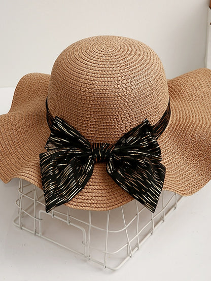 Women's Sun Hat Daily Holiday Straw Vacation Casual Beach Sunscreen Breathability Casual 1 pcs - LuckyFash™