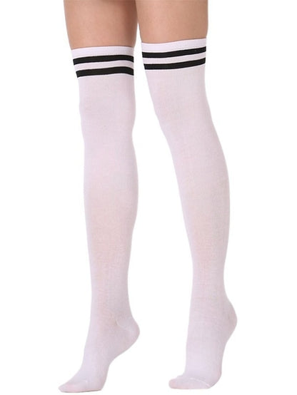 Women's Stockings Work Daily Holiday Solid Color Polyester Cotton Simple Casual Lolita Casual Cute Casual / Daily 1 Pair - LuckyFash™
