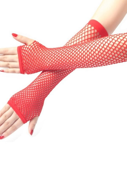 Women's Gloves Fingerless Gloves Party Evening Gift Holiday Polyester Vacation Simple Sexy 1 Pair - LuckyFash™