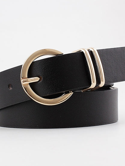Women's Belt PU Black Brown Beige Coffee Waist Belt Daily Work Pure Color / Spring / Summer / Fall / Winter / Alloy - LuckyFash™