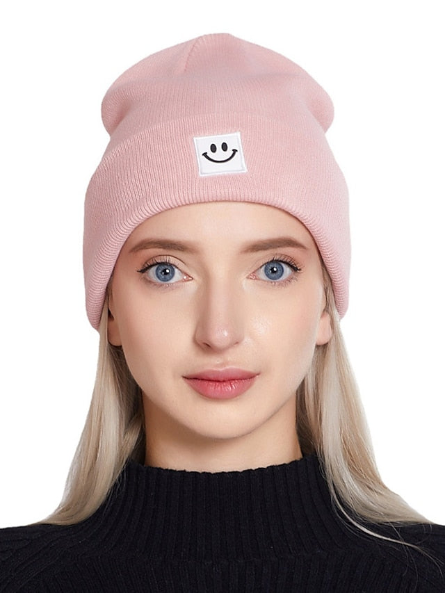 Women's Hat Beanie / Slouchy Light Pink Green Purple Outdoor Street Dailywear Knit Pure Color Comfort Warm Breathable - LuckyFash™