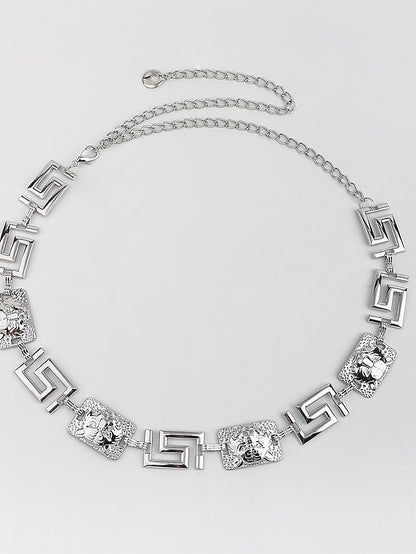 Women's Chain Belt Metal Chain Metal Bucke Charm Pendent Casual Party Daily Silver Gold - LuckyFash™