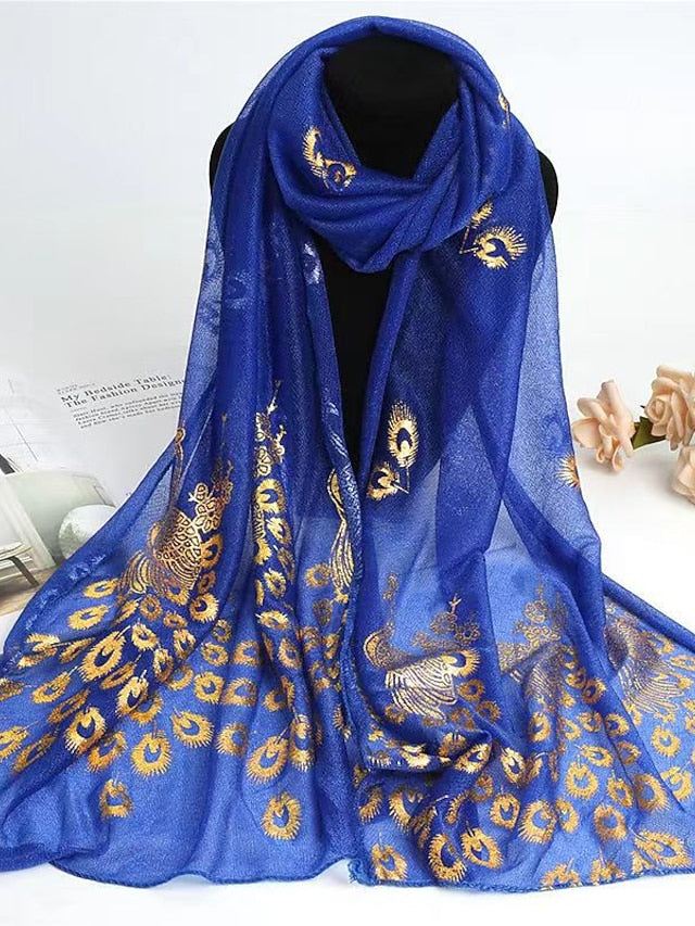 New Peacock Feather Shawls and Wraps for Party Dress Wedding Cape Bride Dress Shawl Women Wrap Shoulder Scarf - LuckyFash™