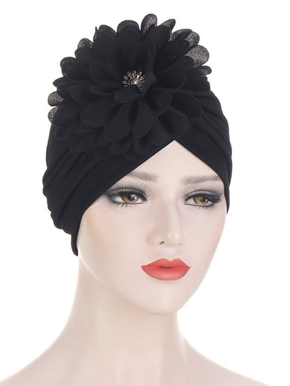 Multi Colors Bandanas Women Stretchy Turban Flower Muslim Hat Headband Wrap Female Hijab Indian Cap Head Wrap for Women - LuckyFash™