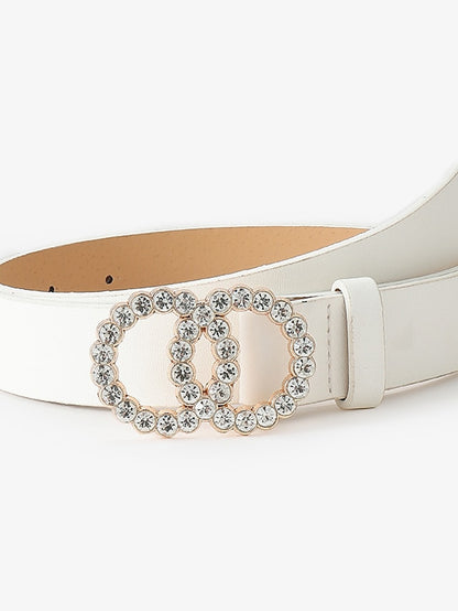 Women's Belt Leather White Black Camel Khaki Coffee Waist Belt Outdoor Street Daily Holiday Pure Color / Spring / Summer / Fall / Winter / Alloy - LuckyFash™