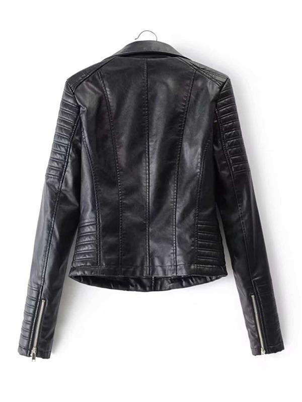 Katy Perry's Picks Faux Leather Biker Jacket - LuckyFash™
