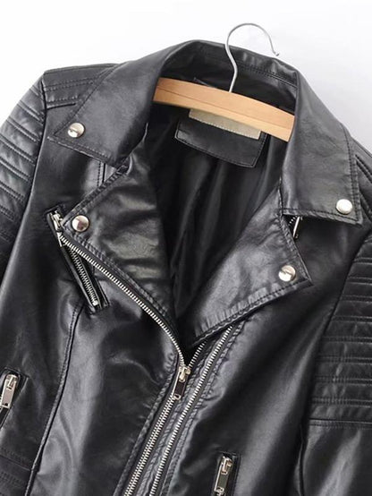 Katy Perry's Picks Faux Leather Biker Jacket - LuckyFash™
