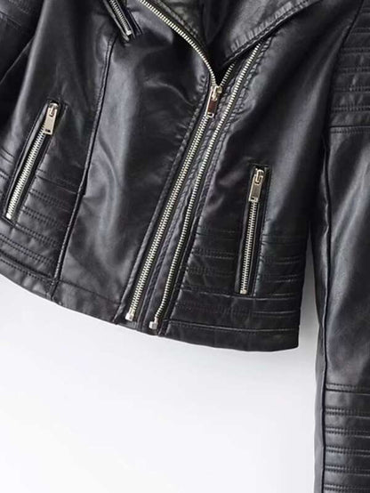 Katy Perry's Picks Faux Leather Biker Jacket - LuckyFash™