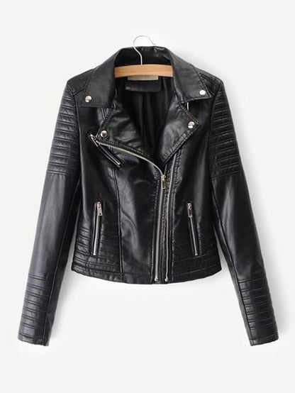 Katy Perry's Picks Faux Leather Biker Jacket - LuckyFash™