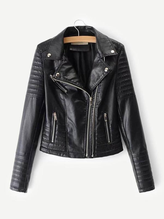 Katy Perry's Picks Faux Leather Biker Jacket - LuckyFash™