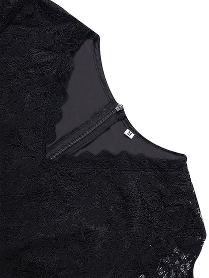 Womenâ€˜s Formal Party Dress Maxi long Dress Navy Blue 3/4 Length Sleeve Print Pure Color Ruched Lace Fall Winter V Neck Elegant Fashion Modern 2023 3XL - LuckyFash™