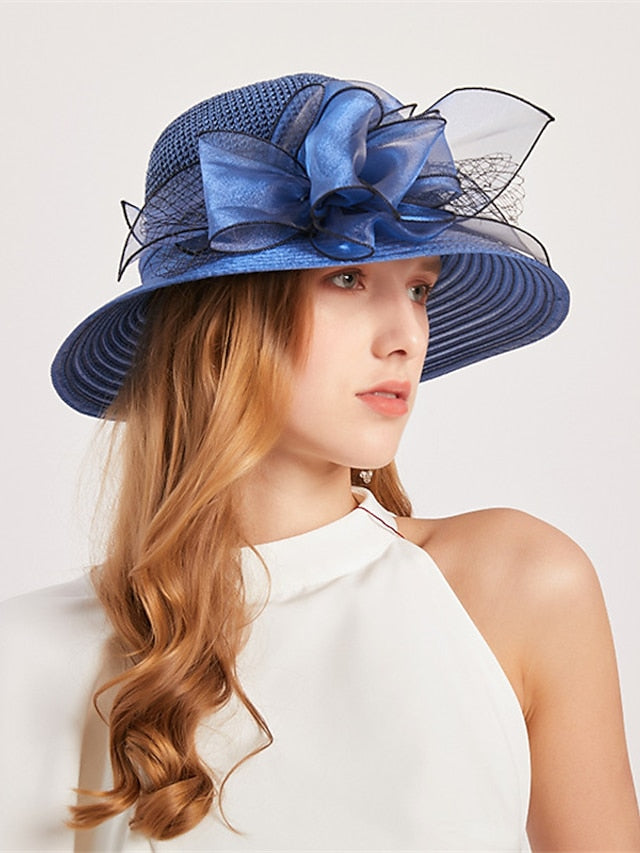 Women's Hat Bucket Hat Sun Hat Pink Wine Khaki Party Outdoor Dailywear Floral Floral Portable Windproof Comfort - LuckyFash™