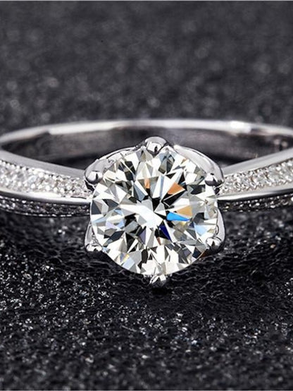 Wedding Ring For Women's Anniversary Party Evening Gift Imitation Diamond Alloy Classic - LuckyFash™