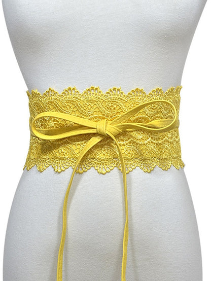 Women's Belt Faux Leather Green White Black Pink Yellow Wide Belt Outdoor Street Dailywear Holiday Pure Color / Spring / Summer / Fall / Winter / Red - LuckyFash™