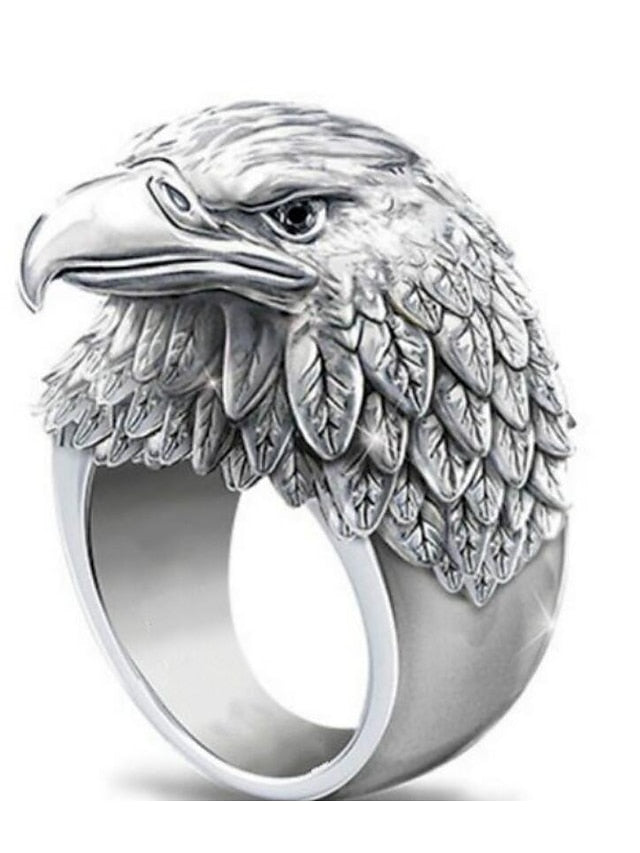 Women Ring Party Classic Silver Stainless Steel Eagle Stylish Artistic Punk 1pc / Women's / Men's / Men's - LuckyFash™