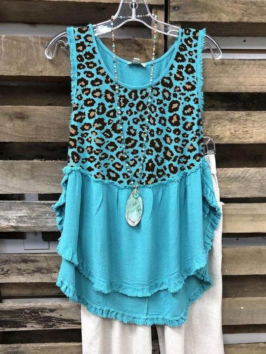 Key Largo Casual Sleeveless Shift Crew Neck Vest - LuckyFash™