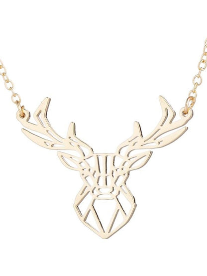 Women's necklace Chic & Modern Party Deer Necklaces / Gold / Silver / Fall / Winter / Spring - LuckyFash™