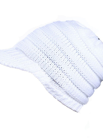 Women's Hat Baseball Cap Black Pink Dark Gray Outdoor Home Daily Knit Pure Color Windproof Warm Dustproof - LuckyFash™