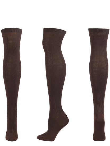 Women's Knee High Socks Home Daily Solid Color Polyester Spandex Basic Classic Warm 1 Pair - LuckyFash™