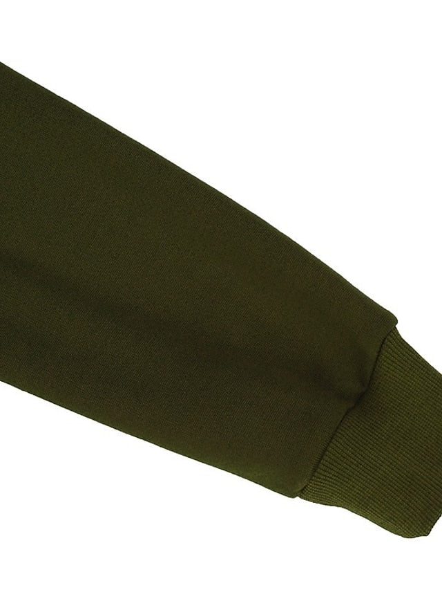 Fleece Jacket Streetwear Zip Up Front Pocket Black Blue Light Grey Solid Color Street Hoodie Long Sleeve for Women - LuckyFash™