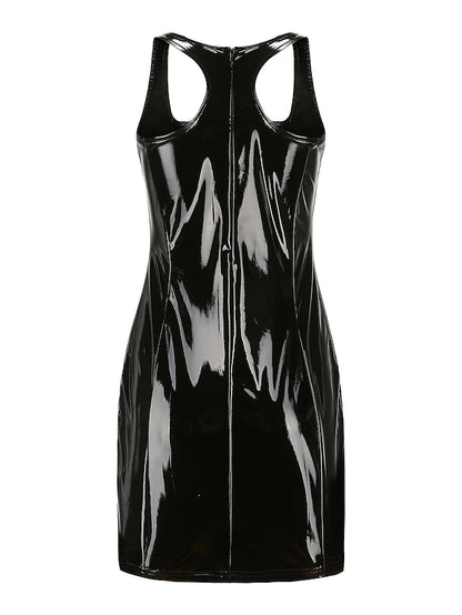 Womenâ€˜s Holiday Dress Bodycon Short Mini Dress Black Pink Red Sleeveless Pure Color Spring Summer Deep U Personalized Stylish Hot Party Slim 2023 S M L - LuckyFash™