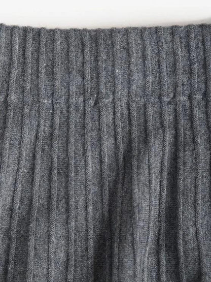 Knit Pintuck Frilled A Line Skirt - LuckyFash™