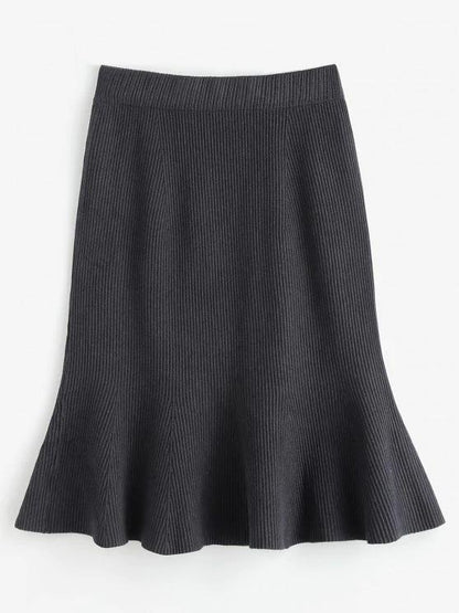Knitted Midi Mermaid Skirt - LuckyFash™