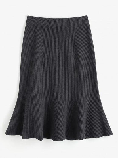 Knitted Midi Mermaid Skirt - LuckyFash™