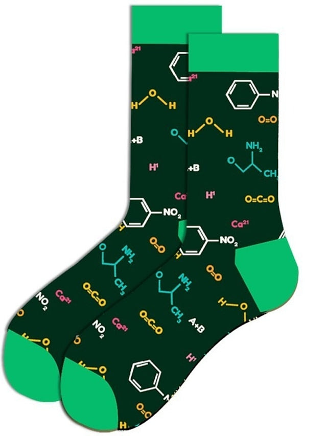 Unisex Crew Socks Work Daily Holiday Animal Patterned Dot Flower Polyester Cotton Simple Casual Lolita Casual Cute Casual / Daily 1 Pair - LuckyFash™