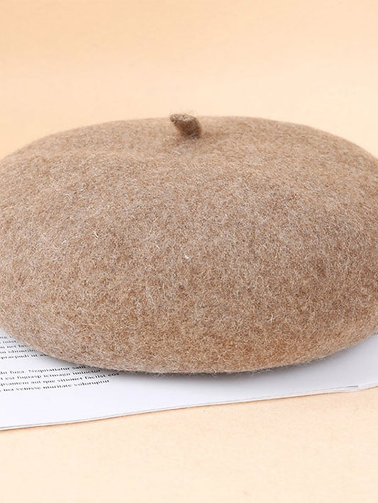 Women's Hat Beret Hat Winter Hats Black Pink Wine Outdoor Street Daily Pure Color Pure Color Comfort Warm Fashion - LuckyFash™