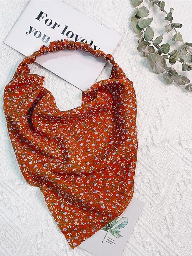 Headbands Headband For Street Daily Holiday Floral Fabric Green Black Yellow - LuckyFash™