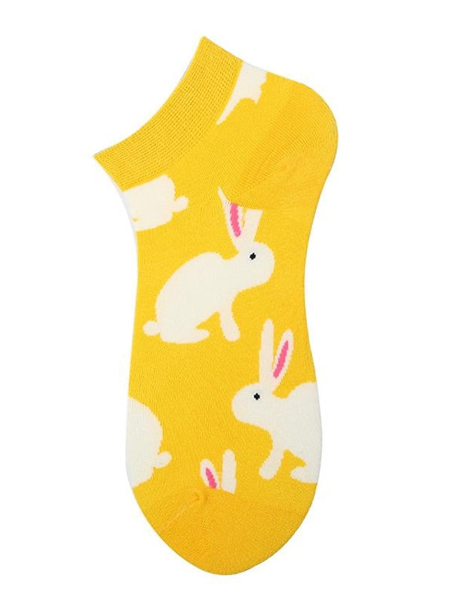 Women's Anckle Socks Low Cut Socks Office Work Daily Animal Dot Spandex Nylon Cotton Basic Casual Classic 1 Pair - LuckyFash™