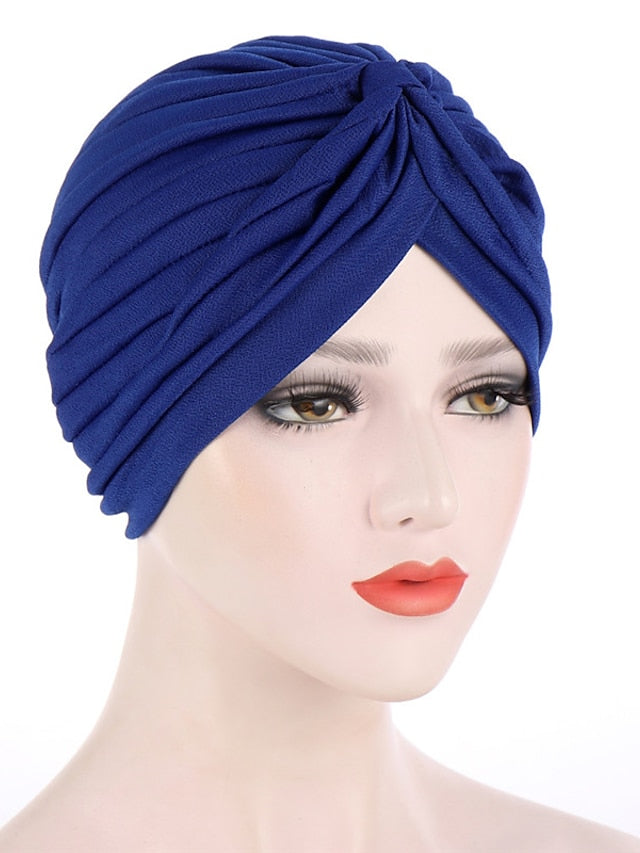 Women's Turban Daily Holiday Solid / Plain Color Polyester Cute Cute 1 pcs - LuckyFash™