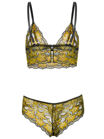 Lace Bra And Panties Two-piece Lingerie Set - LuckyFash™