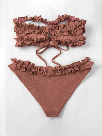 Lace Strap Two-piece Swimsuit - LuckyFash™