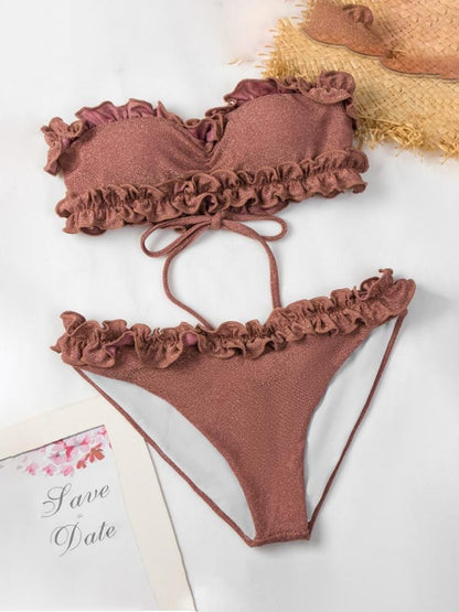Lace Strap Two-piece Swimsuit - LuckyFash™