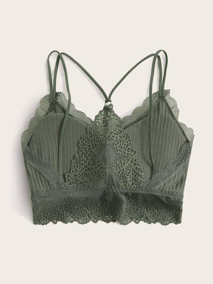 Lace Trim Bralette - LuckyFash™