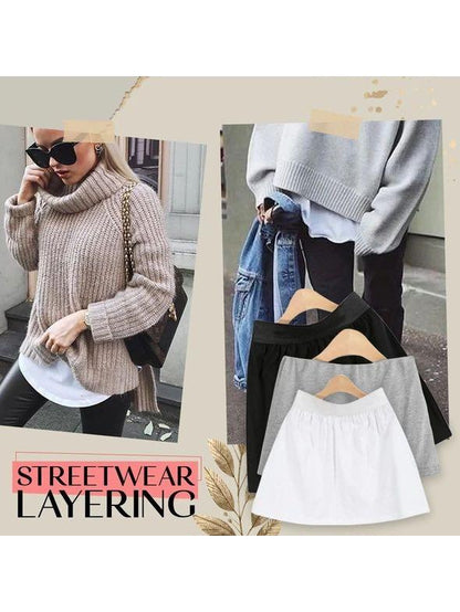 Layering Top Lower Sweep - LuckyFash™