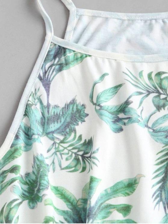 Leaves Print Lounge Two Piece Set - LuckyFash™