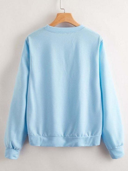 Leisure Long Sleeved Sweatshirts - LuckyFash™