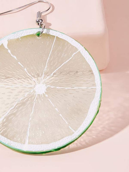 Lemon Shaped Drop Earrings 1pair - LuckyFash™