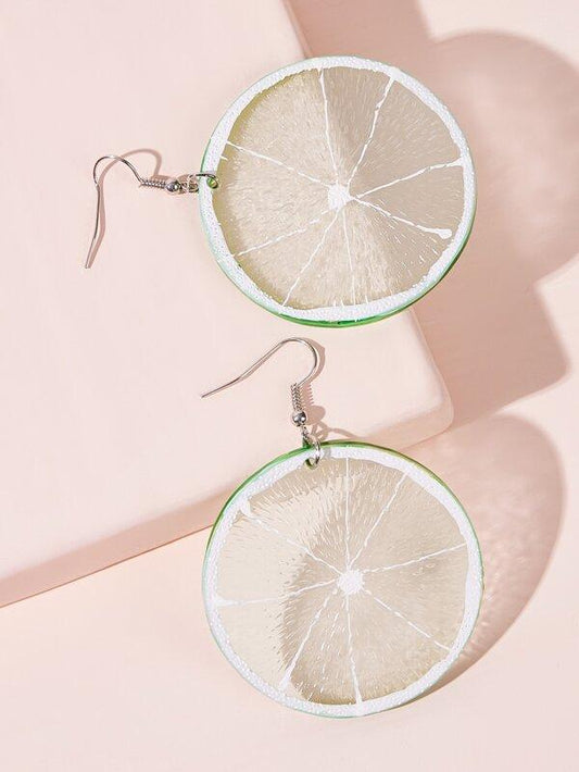 Lemon Shaped Drop Earrings 1pair - LuckyFash™