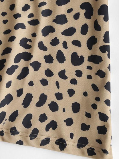 Leopard Animal Print Long Sleeve Tight Dress - LuckyFash™
