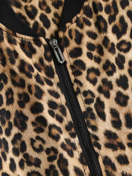 Leopard Animal Print Zip Up Jacket - LuckyFash™