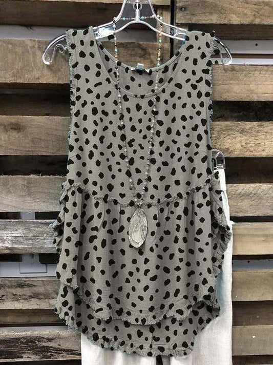 Leopard  Cotton Short Sleeve Shirts & Tops - LuckyFash™