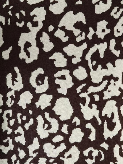 Leopard Knit Sheath Midi Skirt - LuckyFash™