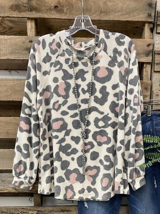 Leopard Long Sleeve Casual Shirts & Tops - LuckyFash™
