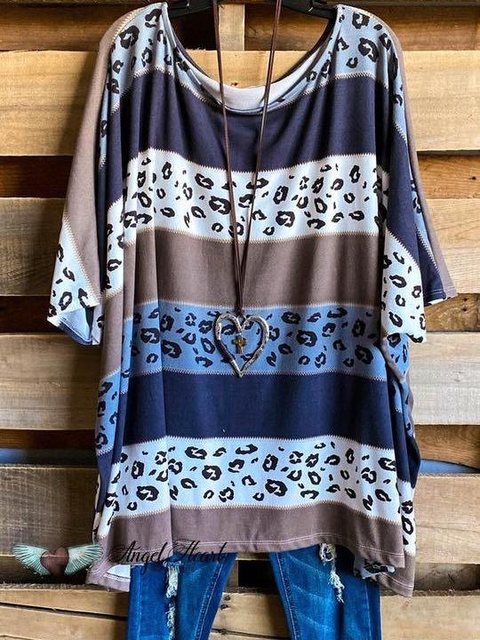 Leopard Love Poncho - Charcoal - LuckyFash™